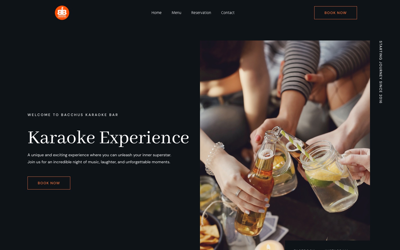 Bacchus — live website by NoloWeb