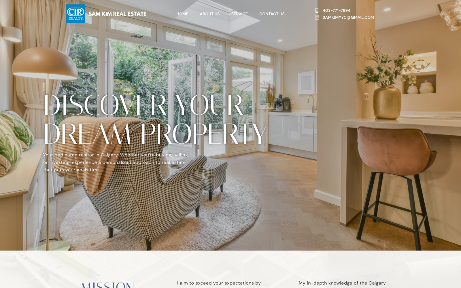 Sam Kim — live website by NoloWeb