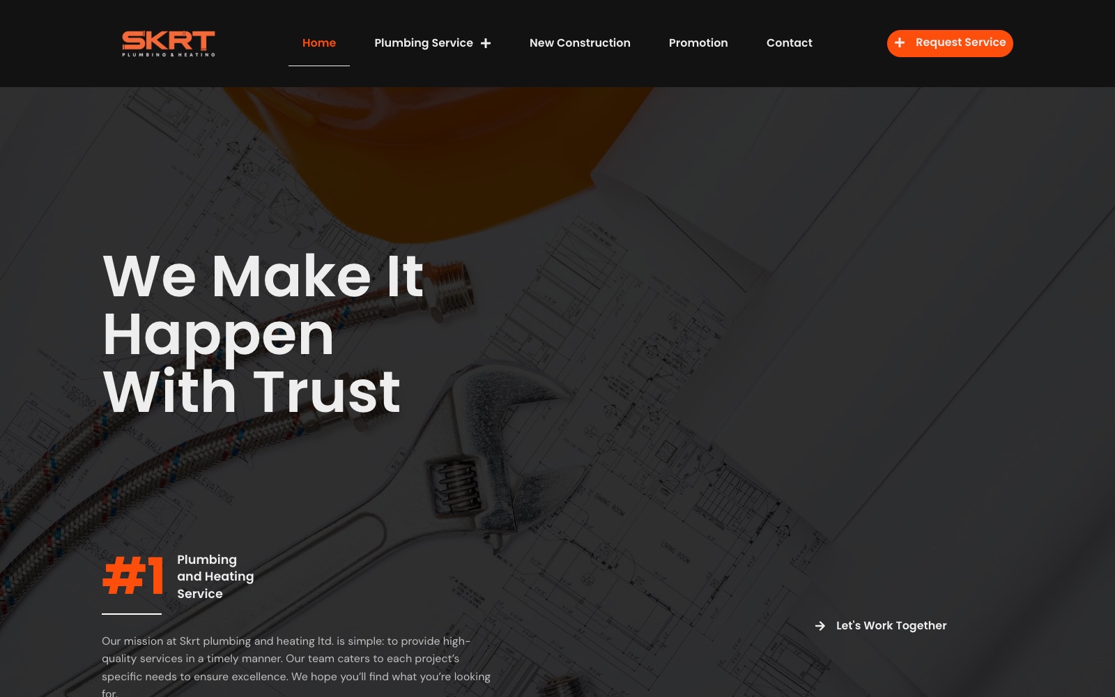 SKRT Plumbing — homepage, captured live